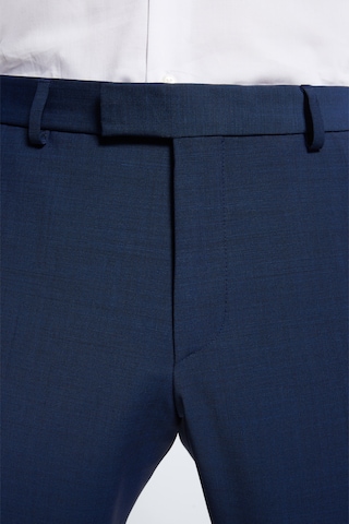 STRELLSON Slim fit Pleated Pants 'Mercer' in Blue