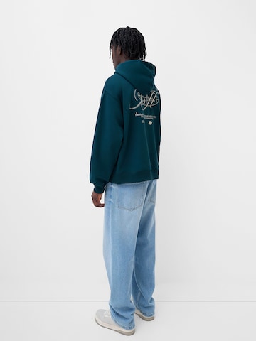 Sweat-shirt Bershka en bleu