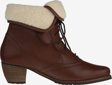 Natural Feet Lace-Up Ankle Boots 'Ista' in Brown