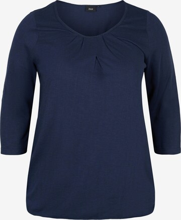 Zizzi Blouse in Blauw: voorkant