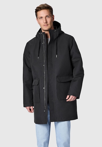 Ragwear Between-Seasons Coat in Black: front