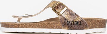 Bayton T-Bar Sandals 'Mercure' in Beige: front