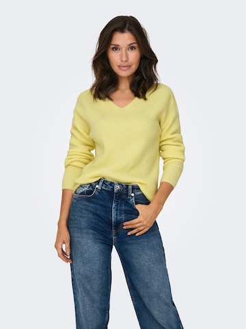 ONLY Sweater 'Camilla' in Yellow: front