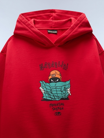 Felpa 'Flein' di NAPAPIJRI in rosso