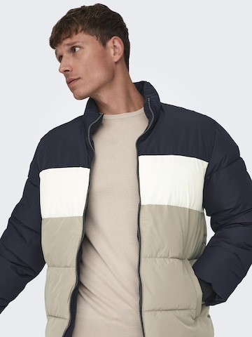 Only & Sons Between-Season Jacket 'MELVIN' in Beige