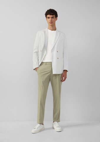 Coupe slim Pantalon à pince s.Oliver BLACK LABEL en vert