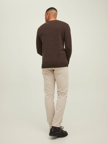 JACK & JONES Sweater in Brown