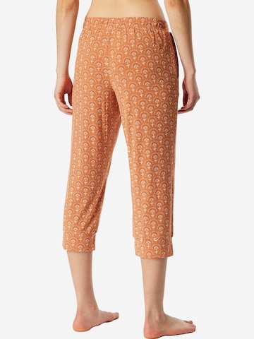 SCHIESSER Pajama Pants 'Mix & Relax' in Orange