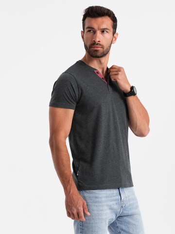 Ombre Shirt in Schwarz