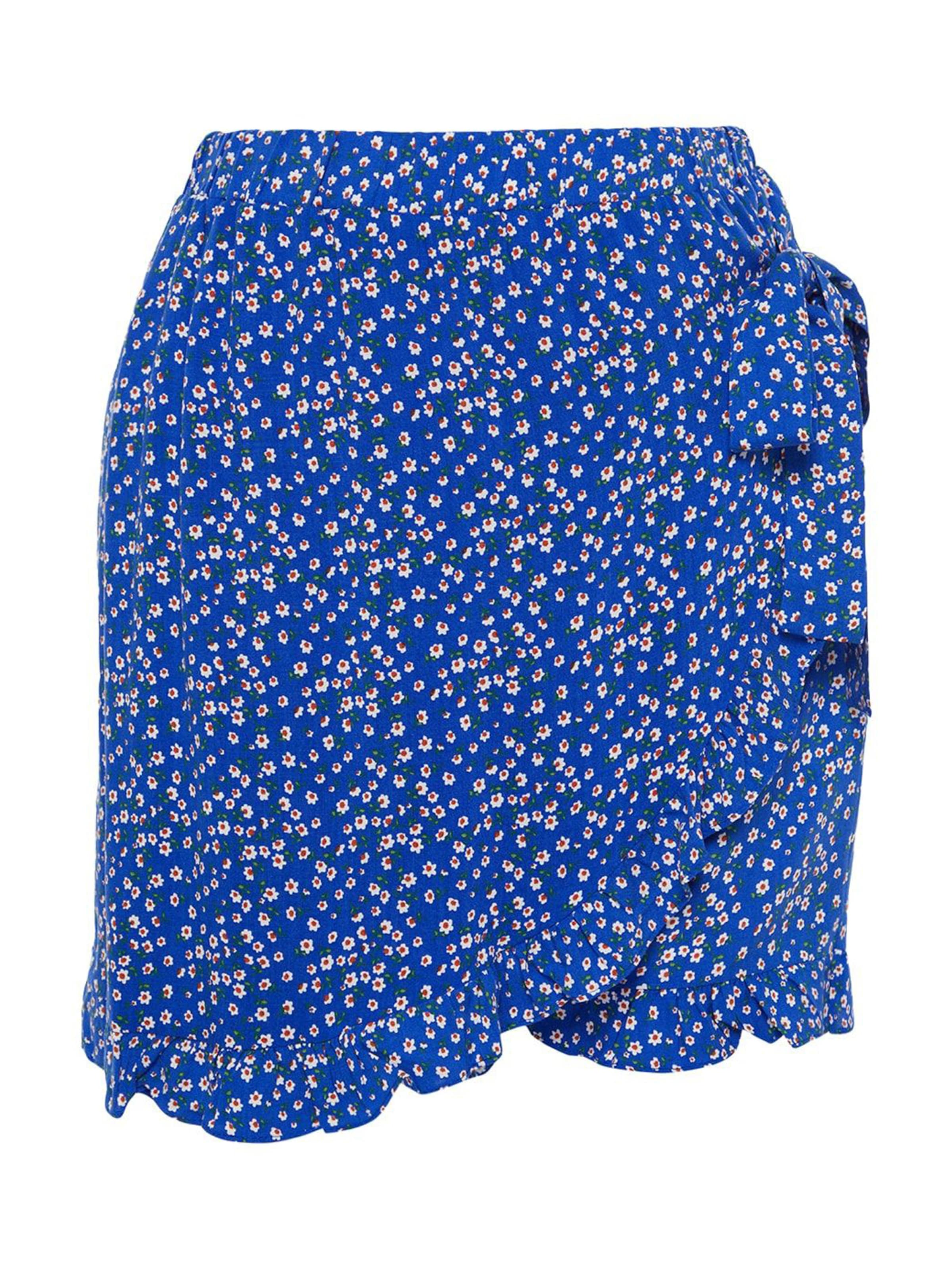 Jupe Trendyol Curve en bleu : devant