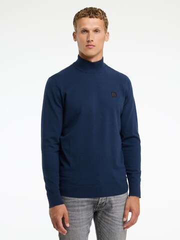 CHASIN' Sweater 'Ard mock' in Blue: front