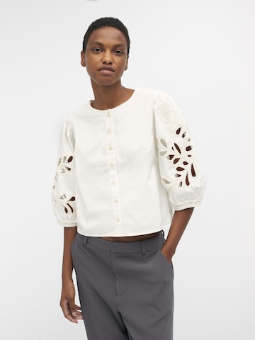 Vervagen capsule voetstuk OBJECT Blouse in Wit | ABOUT YOU