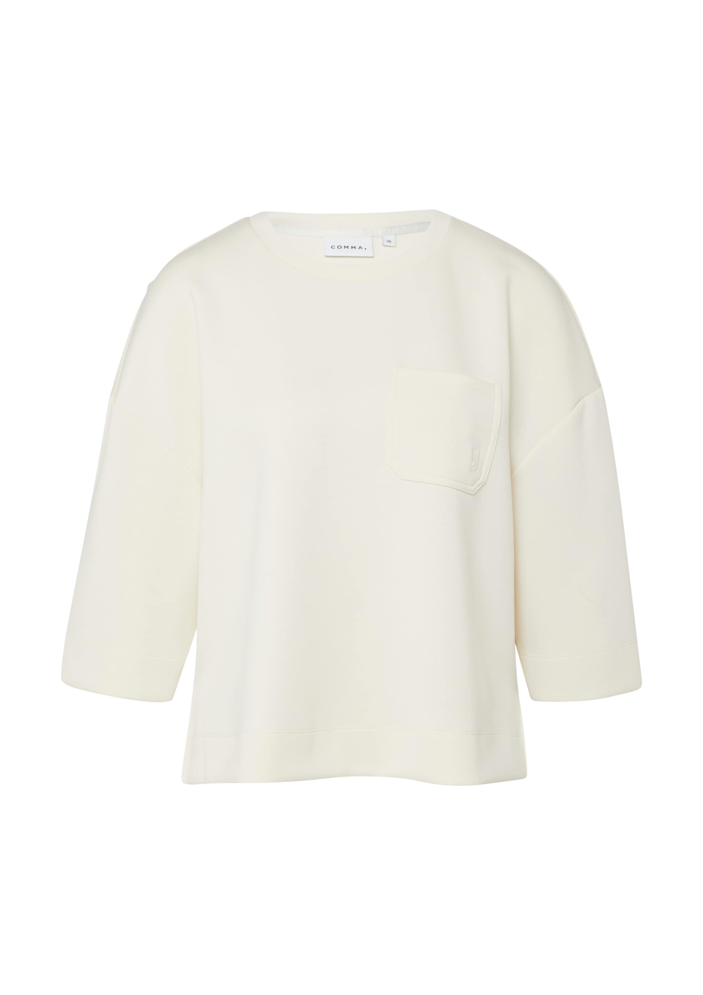 COMMA Sweatshirt in Beige: front