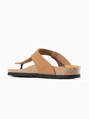 Bayton T-bar sandals 'Mercure' in Brown