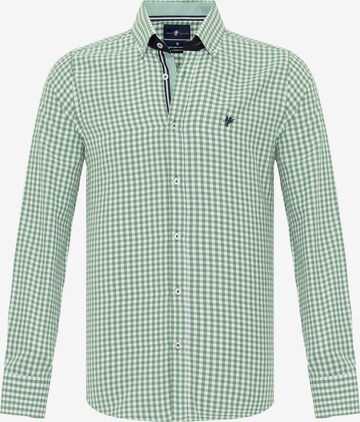 DENIM CULTURE Skjorta 'TONEY' i grön: framsida