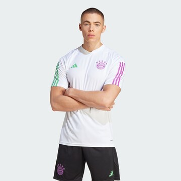 Maglia trikot 'FC Bayern München Tiro 23' di ADIDAS PERFORMANCE in bianco: frontale