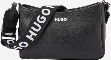 HUGO - Mala de ombro 'Bel SM' em preto: frente