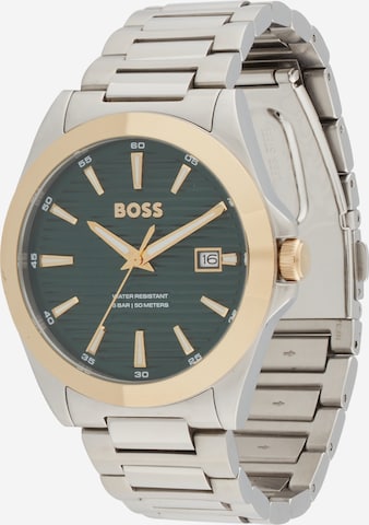 Montre à affichage analogique 'STRIKE' BOSS en argent : devant