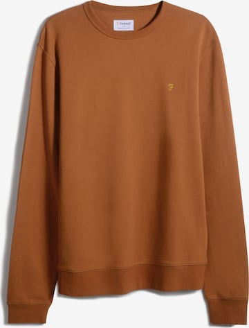 FARAH Sweatshirt 'Tim' in Bruin: voorkant