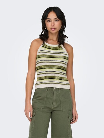 ONLY Knitted Top 'BELLI' in Green