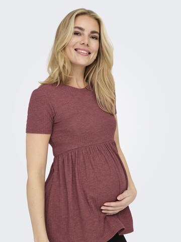 Only Maternity - Camiseta 'OLMMalaya' en marrón