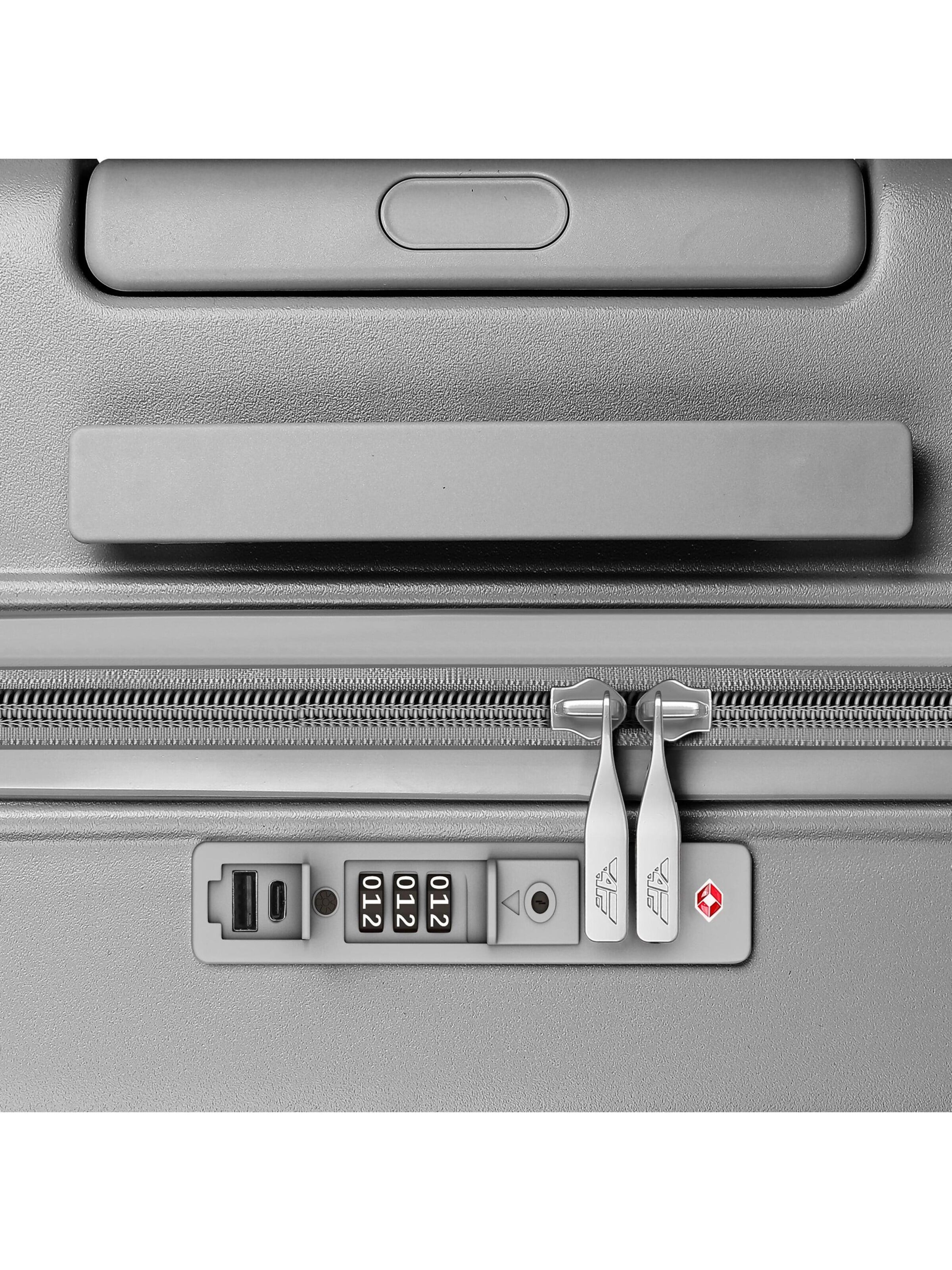 4FLY Suitcase Set in Silver