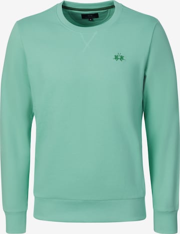 Sweat-shirt ' MCF005 ' La Martina en bleu : devant