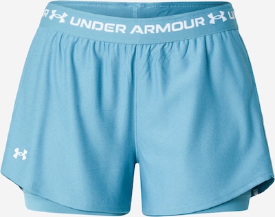 L/įprastas ilgis dydžio Sportinės kelnės 'Tech Play Up' iš UNDER ARMOUR, spalva – azuro spalva / balta, Prekių apžvalga