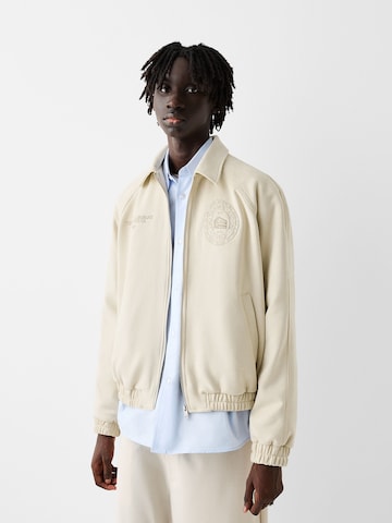 Veste mi-saison Bershka en gris : devant