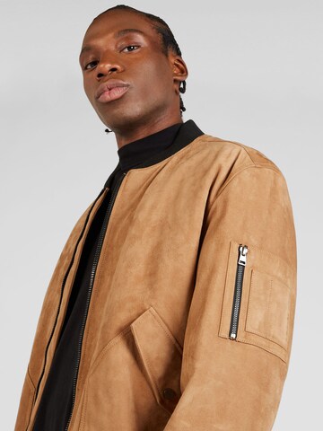 HUGO Between-Season Jacket 'Leato' in Brown