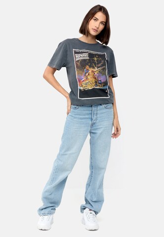 Recovered Shirt 'Star Wars International Poster' in Grijs