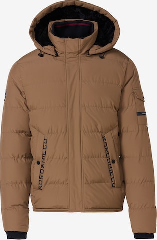 KOROSHI Talvitakki värissä ruskea: etupuoli