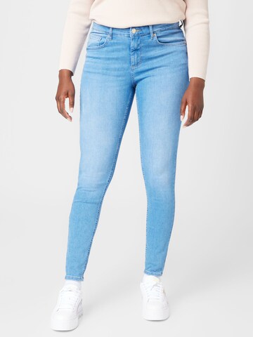 ONLY Carmakoma Skinny Jeans i blå: framsida