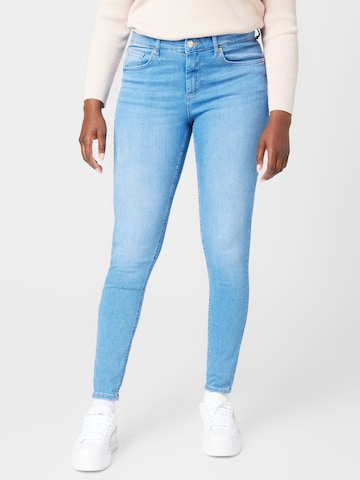 ONLY Carmakoma Skinny Jeans in Blauw: voorkant