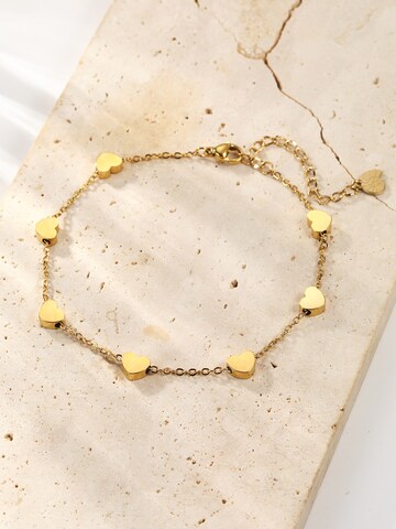 Hey Happiness - Joyería para pies 'Hearts' en oro