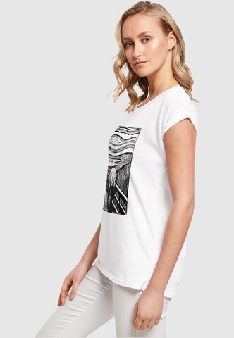 Maglietta 'APOH - Munch Lino' di Merchcode in bianco