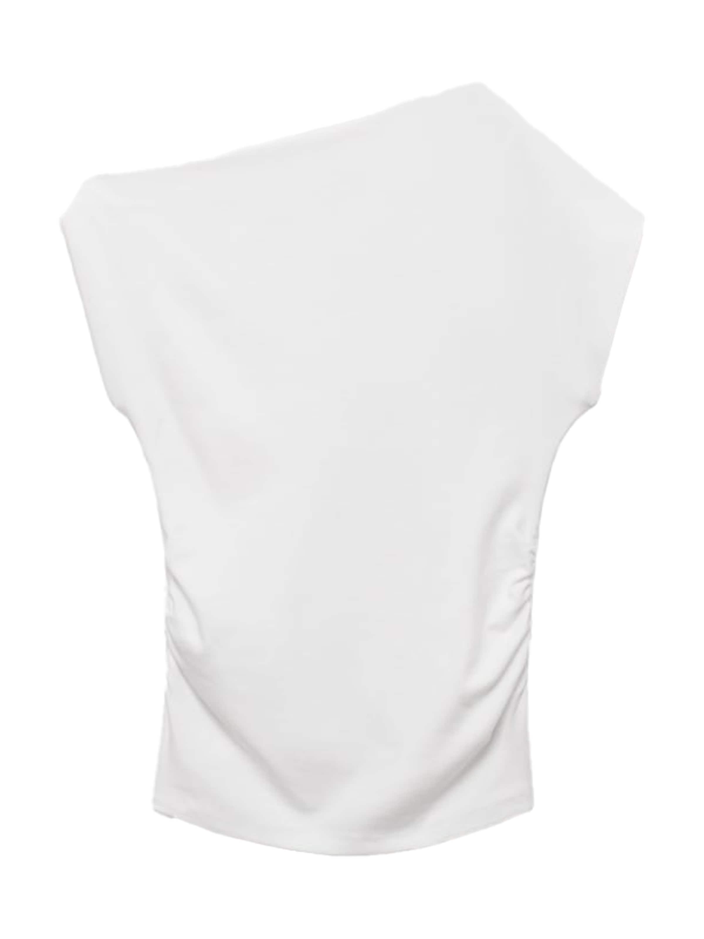 MANGO Top 'JULI' in Wit: voorkant