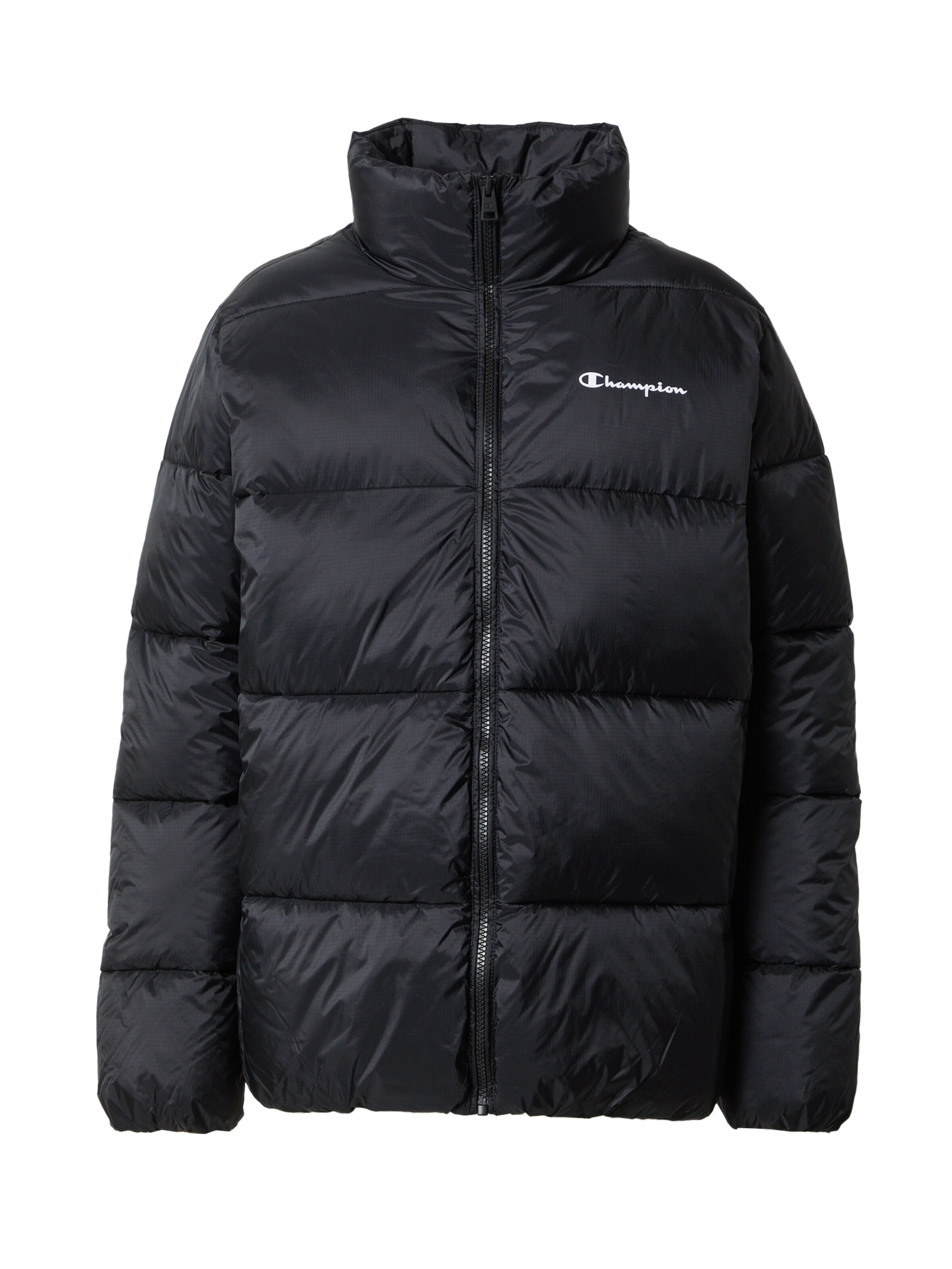 Champion Authentic Athletic Apparel Winter Jacket in Black: front