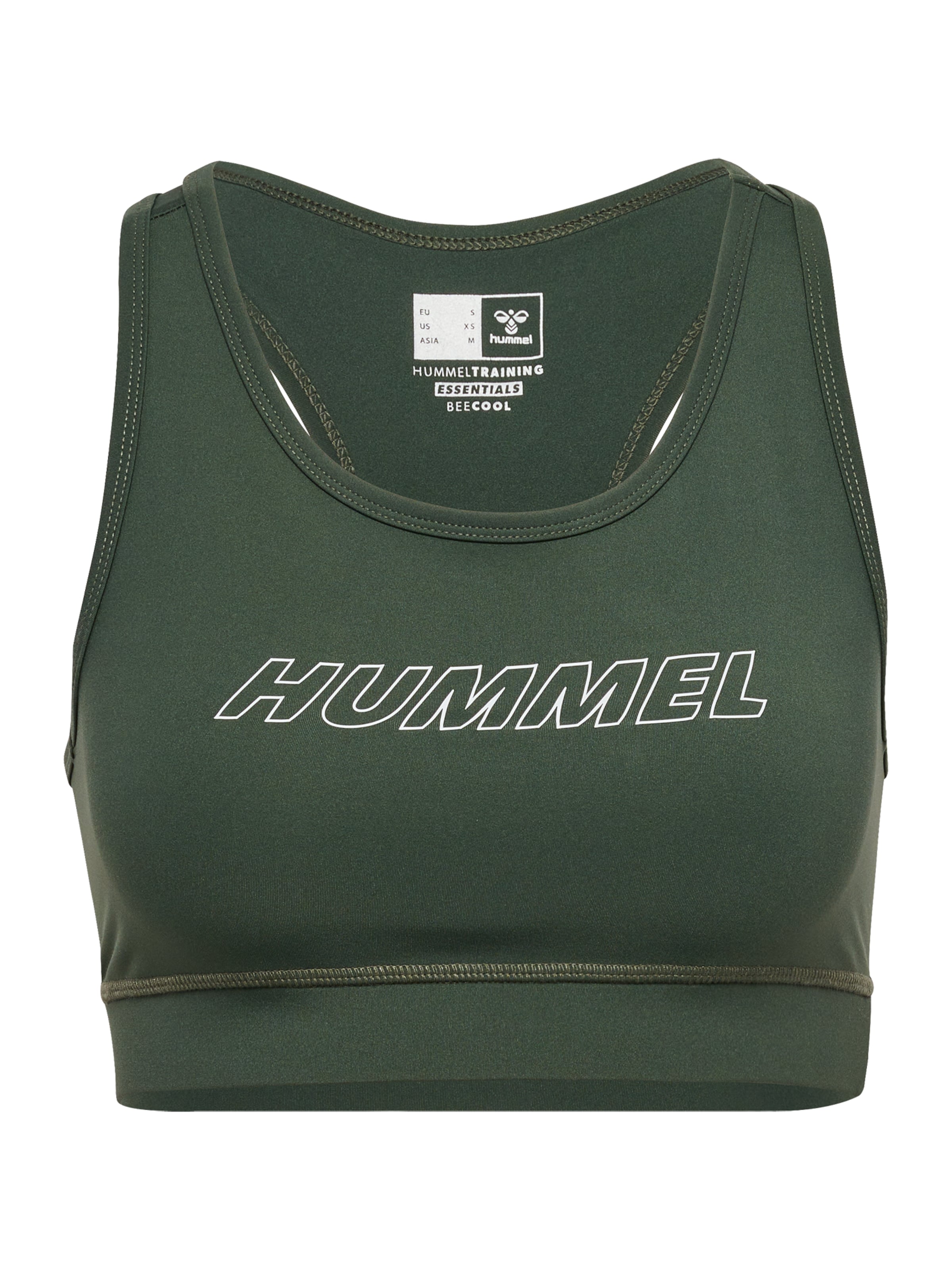 Hummel Бюстье Спортивный бюстгальтер 'TE FUNDAMENTAL' в Зеленый: спереди