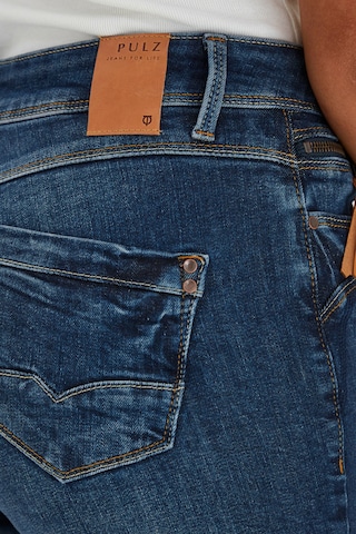 PULZ Jeans Regular Röhrenjeans 'PZEMMA' in Blau