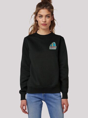 F4NT4STIC Sweatshirt 'Sesamstraße Cookie Monster' in Schwarz: Vorderseite