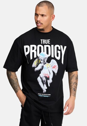 trueprodigy Shirt ' Miles ' in Zwart: voorkant