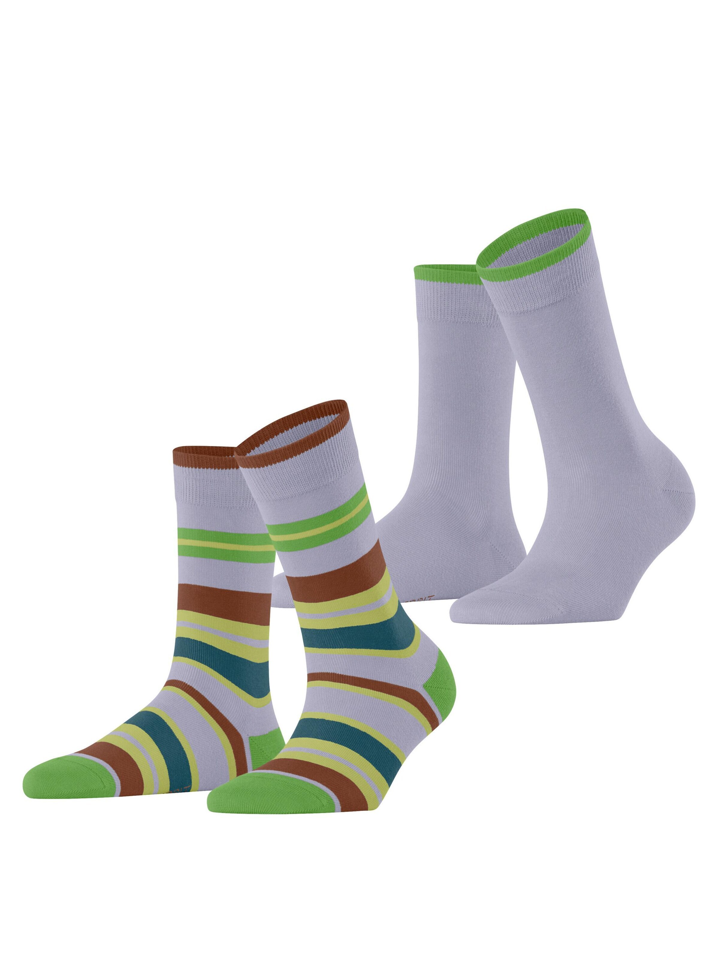 ESPRIT Socken 'Retro Stripe 2-Pack'‌‌‌‌‌‌ in Blau: Vorderseite