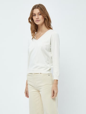 Pullover 'Milla' di minus in bianco: frontale