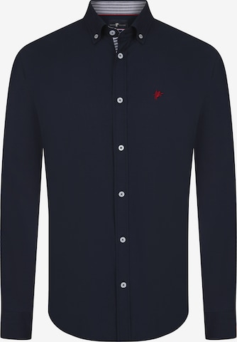 Coupe regular Chemise ' MILAN ' DENIM CULTURE en bleu : devant