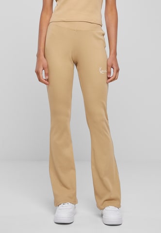 Karl Kani Regular Sportbroek in Beige: voorkant