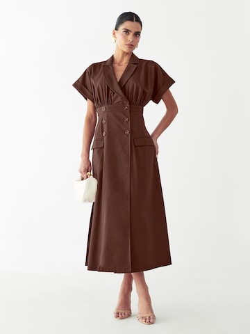 Willa Košilové šaty 'Elise' – hnědá