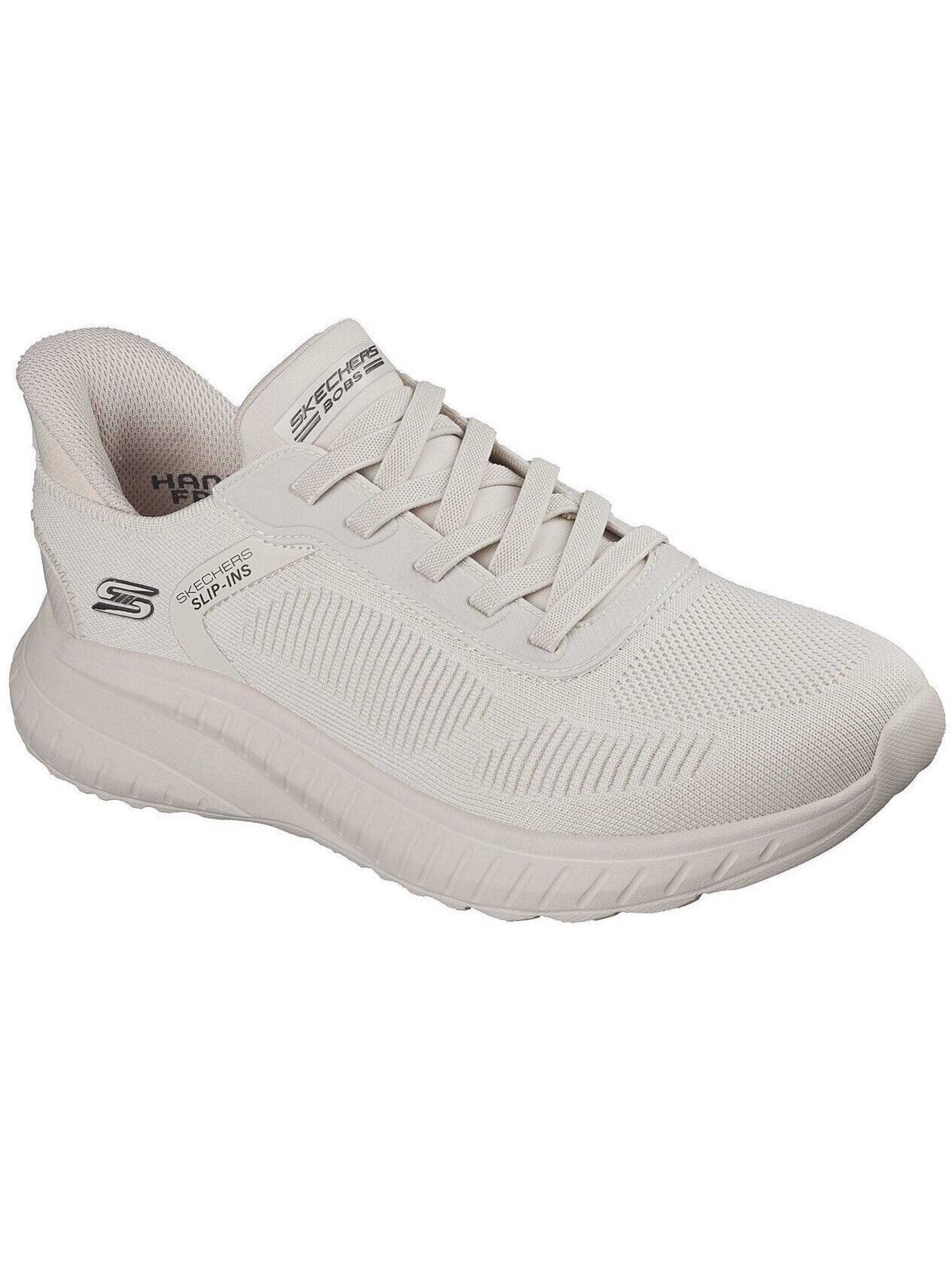 Baskets basses 'Bobs Squad Chaos - Solid Step' SKECHERS en blanc : devant