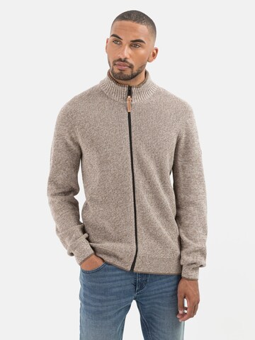 CAMEL ACTIVE Knit Cardigan in Beige: front