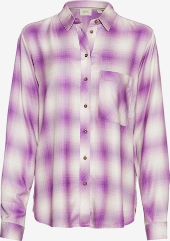 CAMEL ACTIVE Karobluse aus reiner Viskose in Lila: Vorderseite